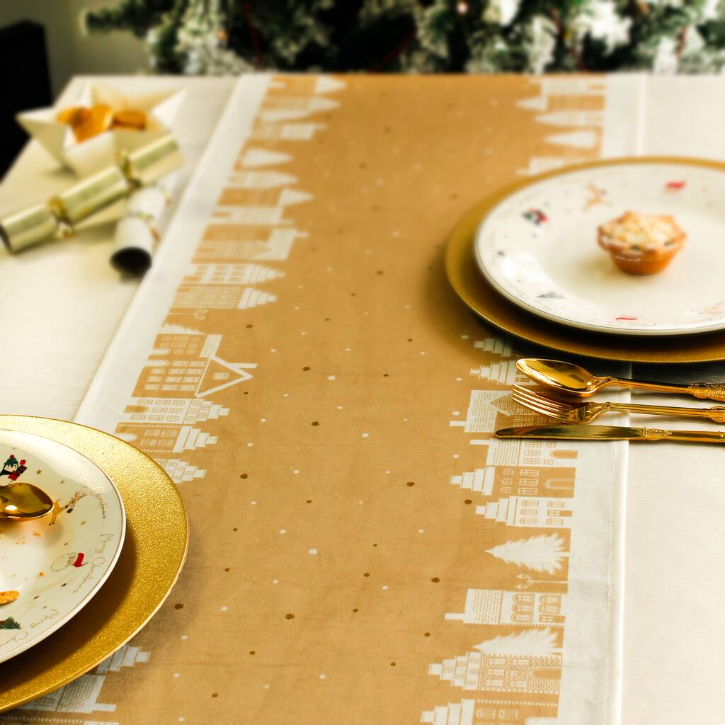 Christmas Table Runner Gold Best Luxury Paper Tablecloths Placemat Christmas Table Runner Gold Best Luxury Paper Tablecloths Placemat
